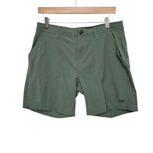 Outdoor Research Women Olive Green Hiking Outdoor Shorts Size 10